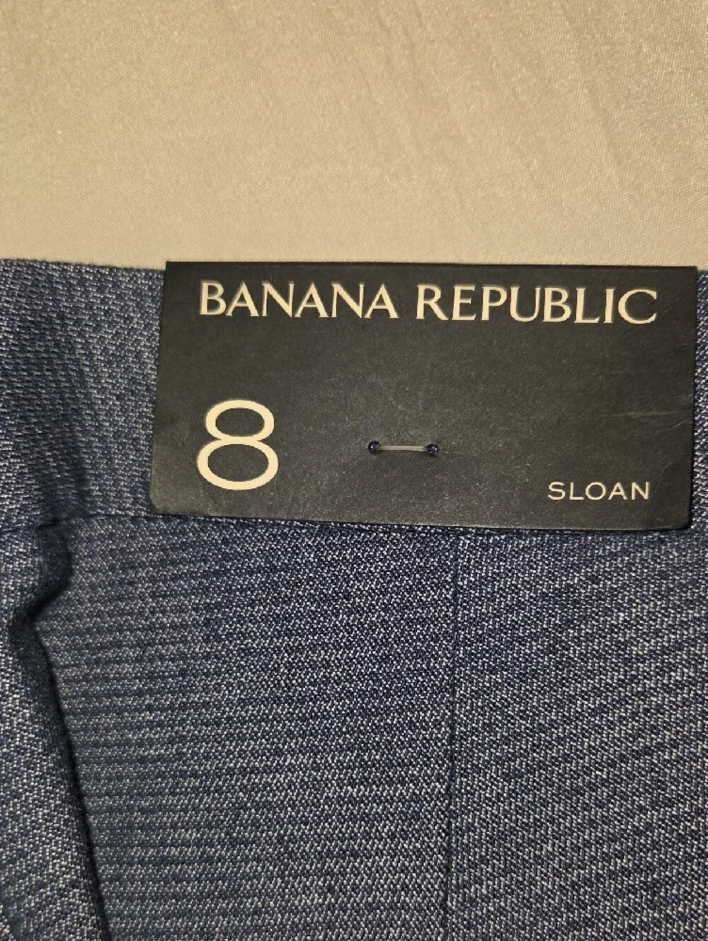 Banana Republic Heathered Navy Textured Dress Pants